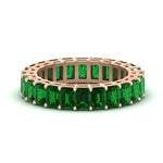 Load image into Gallery viewer, Diamond Ring 6 Carat Eternity Emerald Cut Band
