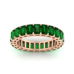 Load image into Gallery viewer, Diamond Ring 6 Carat Eternity Emerald Cut Band
