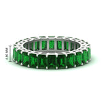 Load image into Gallery viewer, Diamond Ring 6 Carat Eternity Emerald Cut Band
