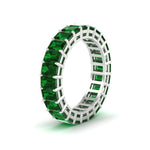 Load image into Gallery viewer, Diamond Ring 6 Carat Eternity Emerald Cut Band
