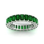 Load image into Gallery viewer, Diamond Ring 6 Carat Eternity Emerald Cut Band
