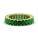 Load image into Gallery viewer, Diamond Ring 6 Carat Eternity Emerald Cut Band
