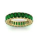 Load image into Gallery viewer, Diamond Ring 6 Carat Eternity Emerald Cut Band
