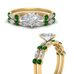 Load image into Gallery viewer, emerald-round-and-marquise-heart-bridal-wedding-rings-in-yellow-gold-FD9398HT1GEMGRANGLE3-NL-YG_d6235d5e-2cfe-40b2-8b28-ef65ce18dead.jpg?v=1756378512
