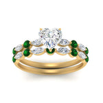 Load image into Gallery viewer, emerald-round-and-marquise-heart-bridal-wedding-rings-in-yellow-gold-FD9398HT1GEMGRANGLE5-NL-YG_239fb465-94c0-4276-beb5-2fbfa324ce9a.jpg?v=1756378512
