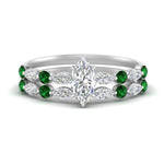 Load image into Gallery viewer, emerald-round-and-marquise-marquise-cut-bridal-wedding-rings-in-white-gold-FD9398MQ1GEMGR-NL-WG.jpg?v=1756378524
