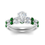 Load image into Gallery viewer, emerald-round-and-marquise-pear-bridal-wedding-rings-in-white-gold-FD9398PE1GEMGRANGLE5-NL-WG_a0889185-0b17-44e5-9669-2d847203d4d8.jpg?v=1756378588