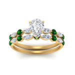 Load image into Gallery viewer, emerald-round-and-marquise-pear-bridal-wedding-rings-in-yellow-gold-FD9398PE1GEMGRANGLE5-NL-YG_9d83399f-fc4e-469a-9e83-63fb277e30b7.jpg?v=1756378588