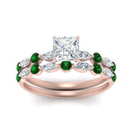 Load image into Gallery viewer, emerald-round-and-marquise-princess-cut-bridal-wedding-rings-in-rose-gold-FD9398PR1GEMGRANGLE5-NL-RG.jpg?v=1756378599
