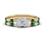 Load image into Gallery viewer, emerald-round-and-marquise-princess-cut-bridal-wedding-rings-in-yellow-gold-FD9398PR1GEMGR-NL-YG.jpg?v=1756378599
