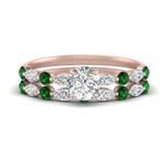 Load image into Gallery viewer, emerald-round-and-marquise-round-bridal-wedding-rings-in-rose-gold-FD9398RO1GEMGR-NL-RG.jpg?v=1756378650
