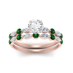 Load image into Gallery viewer, emerald-round-and-marquise-round-bridal-wedding-rings-in-rose-gold-FD9398RO1GEMGRANGLE5-NL-RG_58fff24b-52fc-47ba-a719-8fbfa4507aaa.jpg?v=1756378663
