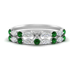 Load image into Gallery viewer, Round And Marquise Bridal Semi Mount Wedding Set
