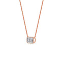Thumbnail 4 - emerald-shape-diamond-bezel-solitaire-pendant-in-rose-gold-fdpd10538emangle2-0-50ct-nl-rg