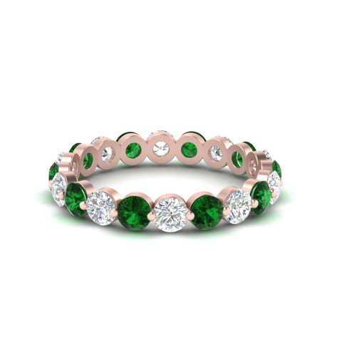 2 Carat Round Cut Shared Prong Eternity Ring