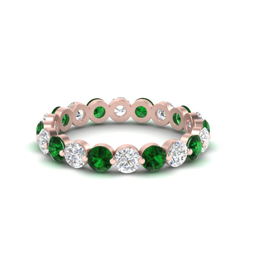 2 Carat Round Cut Shared Prong Eternity Ring