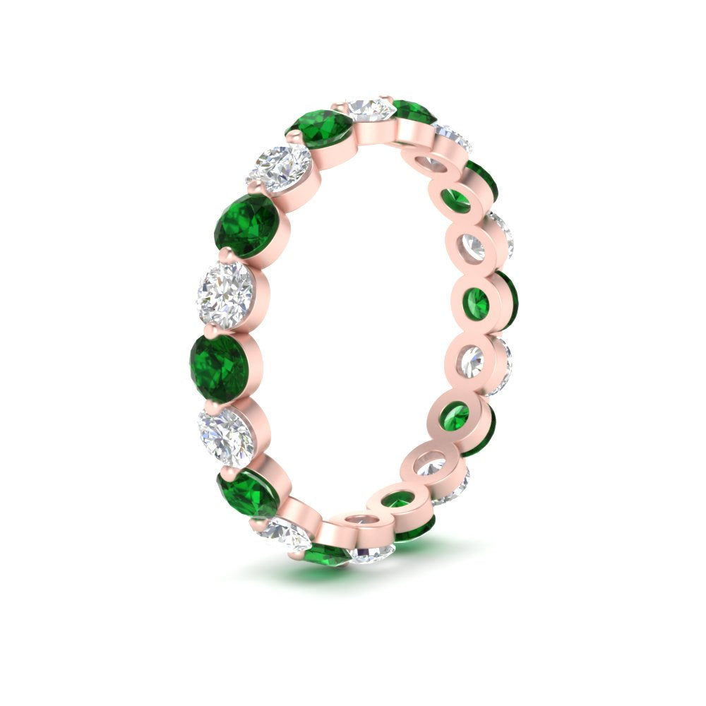 Diamond Single Prong Wedding Eternity Ring 2 Carat