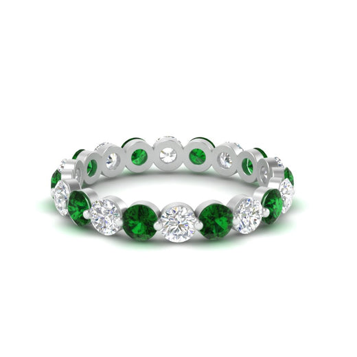 2 Carat Round Cut Shared Prong Eternity Ring