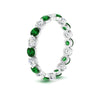 Load image into Gallery viewer, 2 Carat Round Cut Shared Prong Eternity Ring