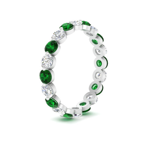 2 Carat Round Cut Shared Prong Eternity Ring