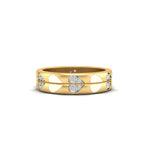 Load image into Gallery viewer, enamel-diamond-heart-wedding-bands-in-yellow-gold-FD11100R-NL-YG
