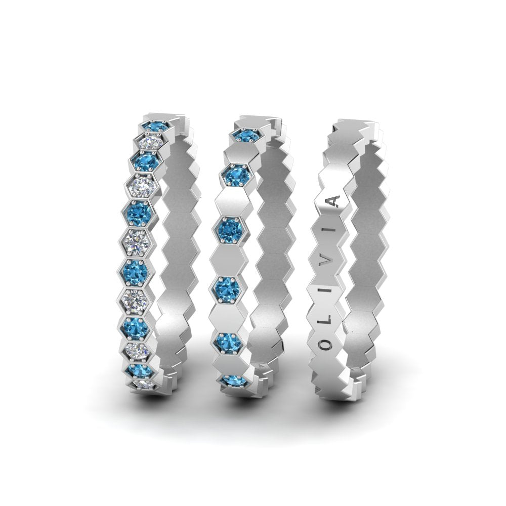 engraved-hexagon-diamond-promise-stacking-rings-with-blue-topaz-in-white-gold-FD9187GICBLTOANGLE5-NL-WG