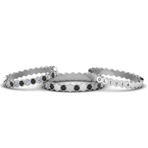 engraved-hexagon-promise-stacking-rings-with-black-diamond-in-white-gold-FD9187GBLACKANGLE5-NL-WG