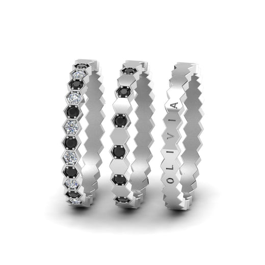 engraved-hexagon-promise-stacking-rings-with-black-diamond-in-white-gold-FD9187GBLACKANGLE5-NL-WG