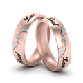Thumbnail 4 - Engraved Lgbt Diamond Bands