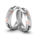 Thumbnail 6 - Engraved Lgbt Diamond Bands