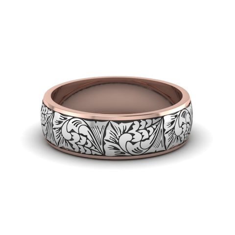 Engraved Mens Wedding Band
