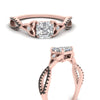Load image into Gallery viewer, entwined-celtic-asscher-cut-love-knot-black-diamond-engagement-ring-in-rose-gold-FD9306ASRGBLACK-NL-RG