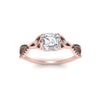 Load image into Gallery viewer, entwined-celtic-asscher-cut-love-knot-black-diamond-engagement-ring-in-rose-gold-FD9306ASRGBLACK-NL-RG