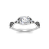 Load image into Gallery viewer, entwined-celtic-asscher-cut-love-knot-black-diamond-engagement-ring-in-white-gold-FD9306ASRGBLACK-NL-WG