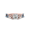 Load image into Gallery viewer, entwined-celtic-asscher-cut-love-knot-blue-topaz-engagement-ring-in-rose-gold-FD9306ASRGICBLTO-NL-RG