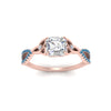 Load image into Gallery viewer, entwined-celtic-asscher-cut-love-knot-blue-topaz-engagement-ring-in-rose-gold-FD9306ASRGICBLTO-NL-RG