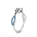 Load image into Gallery viewer, entwined-celtic-asscher-cut-love-knot-blue-topaz-engagement-ring-in-white-gold-FD9306ASRGICBLTO-NL-WG
