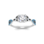 Load image into Gallery viewer, entwined-celtic-asscher-cut-love-knot-blue-topaz-engagement-ring-in-white-gold-FD9306ASRGICBLTO-NL-WG
