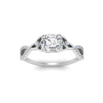 Load image into Gallery viewer, entwined-celtic-asscher-cut-love-knot-diamond-engagement-ring-in-white-gold-FD9306ASR-NL-WG
