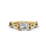 Load image into Gallery viewer, entwined-celtic-asscher-cut-love-knot-diamond-engagement-ring-in-yellow-gold-FD9306ASR-NL-YG
