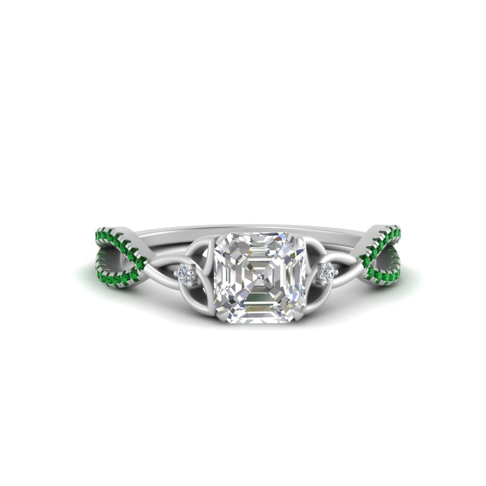entwined-celtic-asscher-cut-love-knot-emerald-engagement-ring-in-white-gold-FD9306ASRGEMGR-NL-WG