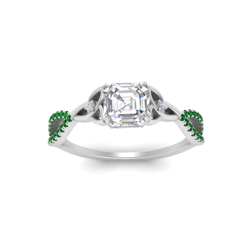 entwined-celtic-asscher-cut-love-knot-emerald-engagement-ring-in-white-gold-FD9306ASRGEMGR-NL-WG