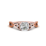 Load image into Gallery viewer, entwined-celtic-asscher-cut-love-knot-orange-sapphire-engagement-ring-in-rose-gold-FD9306ASRGSAOR-NL-RG
