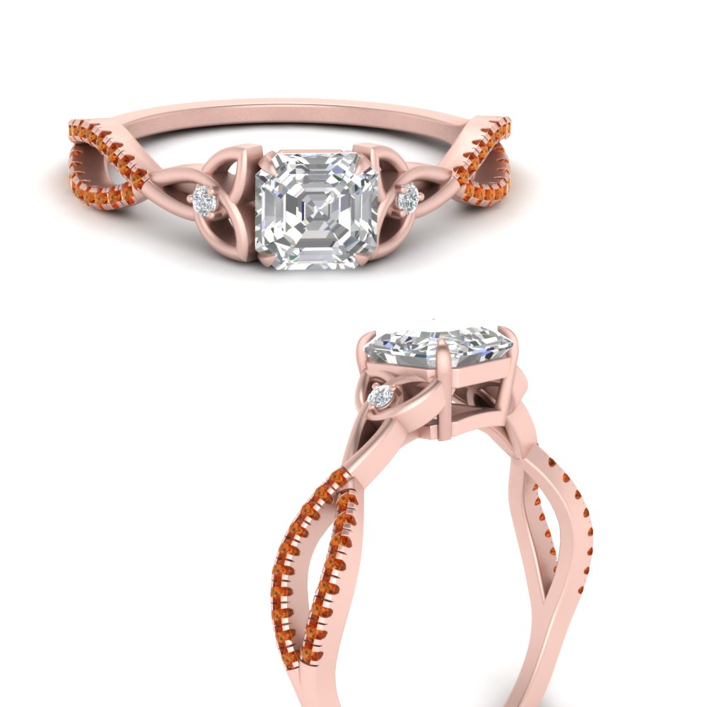 entwined-celtic-asscher-cut-love-knot-orange-sapphire-engagement-ring-in-rose-gold-FD9306ASRGSAOR-NL-RG