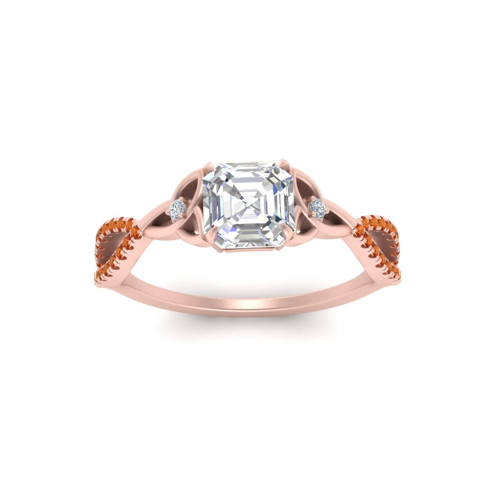 entwined-celtic-asscher-cut-love-knot-orange-sapphire-engagement-ring-in-rose-gold-FD9306ASRGSAOR-NL-RG