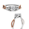 Load image into Gallery viewer, entwined-celtic-asscher-cut-love-knot-orange-sapphire-engagement-ring-in-white-gold-FD9306ASRGSAOR-NL-WG