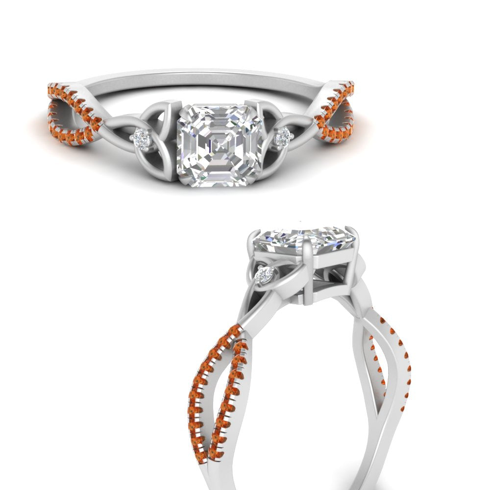 entwined-celtic-asscher-cut-love-knot-orange-sapphire-engagement-ring-in-white-gold-FD9306ASRGSAOR-NL-WG