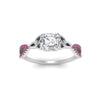 Load image into Gallery viewer, entwined-celtic-asscher-cut-love-knot-pink-sapphire-engagement-ring-in-white-gold-FD9306ASRGSADRPI-NL-WG
