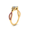 Load image into Gallery viewer, entwined-celtic-asscher-cut-love-knot-pink-sapphire-engagement-ring-in-yellow-gold-FD9306ASRGSADRPI-NL-YG