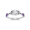 Load image into Gallery viewer, entwined-celtic-asscher-cut-love-knot-purple-topaz-engagement-ring-in-white-gold-FD9306ASRGVITO-NL-WG